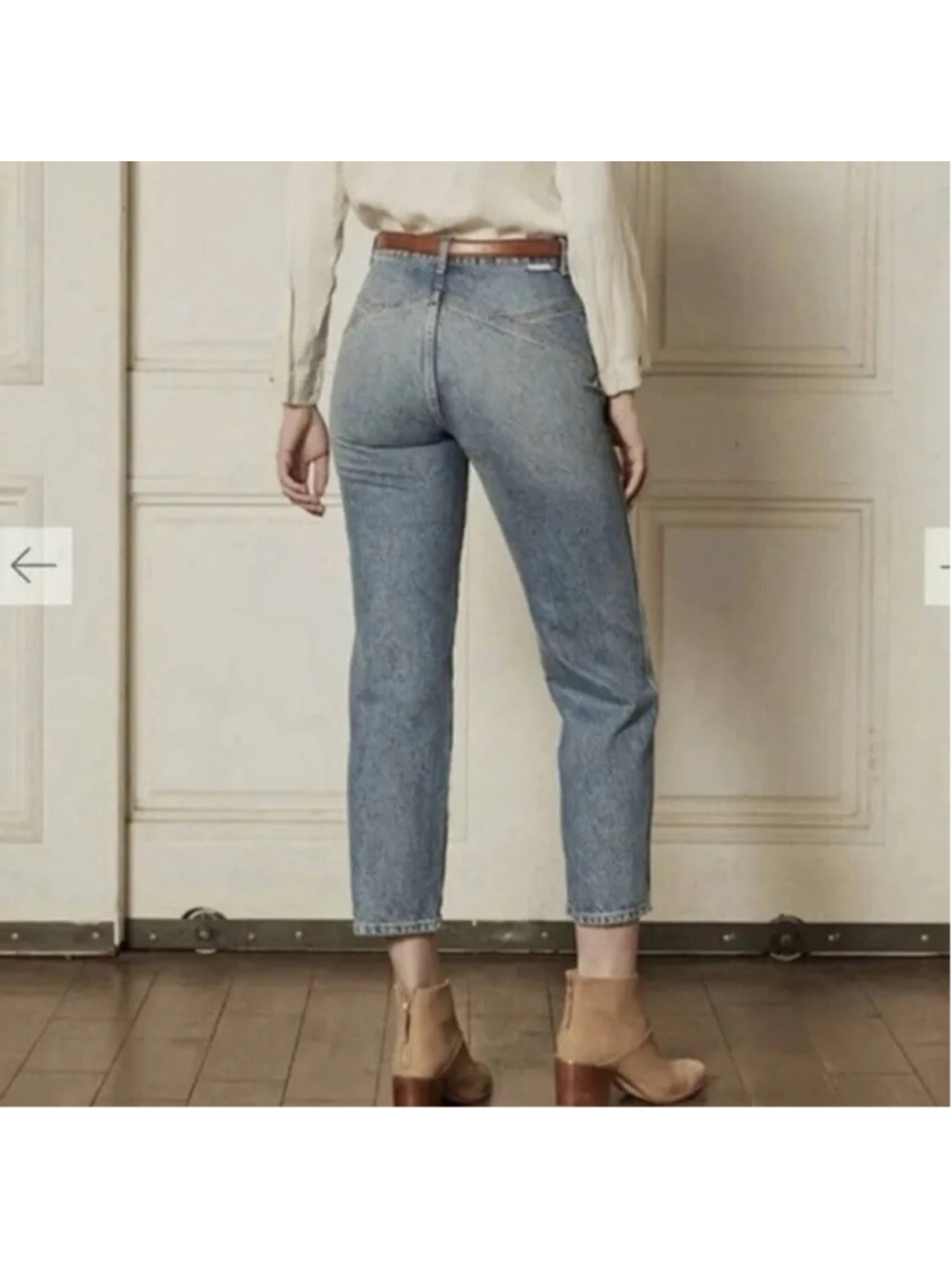 Boyish The Timmy Jeans 27 High Rise Rigid Straight Leg Button Fly Denim
